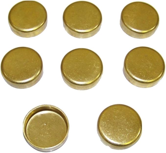 DNJ FPS1105 Brass Freeze Plug Set for 2002-2012 Dodge, Jeep, Mitsubishi, Ram 1500, Commander, Dakota 3.7L V6 12V SOHC 226cid