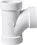 Rainbow Dream 3 Inch DWV PVC Tee Pipe Fitting Adapter - 1pc, White