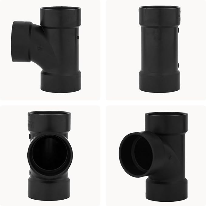 Lesso 3'' ABS Sanitary Tee | 3H x 3H x 3H DWV SANITARY TEE REDUCING
