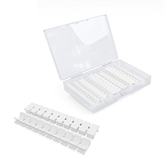 20Pcs ZB6 Blank Terminal Marker Strip, DIN Rail Terminal Block Marking Labels, Nylon PA6 Terminal Block Labels Mark Bar for UK2.5B, UK5N, UDK4, UKK5
