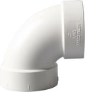Rainbow Dream 4 Inch DWV 90 Degree PVC Pipe Elbow - 1pc, White