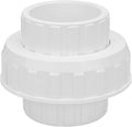 3" PVC Union Coupling Pipe Fitting (Socket x Socket) 3Inch PVC Slip Union Adapter Coupling Schedule 40, EPDM O-Ring, White