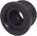 (Pack of 1) Black Rubber Sleeve for Drain Pipe, 1.57" x 0.98" (40 x 25 mm) Pipe Connector, Adaptor, and Reducer