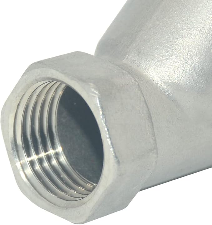 1/2" WYE Strainer Mesh Filter Valve,800WOG Y-Spring NPT Female Check Valve,Stainless Steel SS316 CF8M