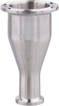 DERNORD Sanitary Fitting Reducer Fitting SUS304 Tri Clamp Ferrule Style 1.5" Tube OD to 3/4" Tube OD