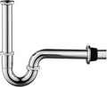 Brass P Trap Bathroom Sink: 1 1/4 Sink Trap with Adjustable Height - Chrome Bottle P-Trap with Slip Joint Extension Tube - U-Shape Basin Sink Plumbing/Pipe Replacement Kit