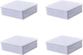 Co. Weather & Dust Proof PVC Plastic Junction Conduit Box 3/4" & 1" Holes (4, 9" x 9" x 3")