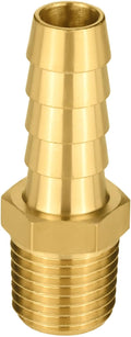 (Pack of 30) EFIELD Brass Hose Barb Fitting Adapter, 3/8" Barb x 1/8" NPT Male Pipe Fitting,(BARB007-30PCS)