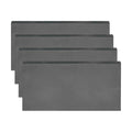 MECCANIXITY 4pcs 3/16"(5mm) x2 x4 Steel Plate, Black Hot Rolled A36 Steel Sheet Plate Base, Square Weldable Metal Discs for Industrial Construction Structural Support