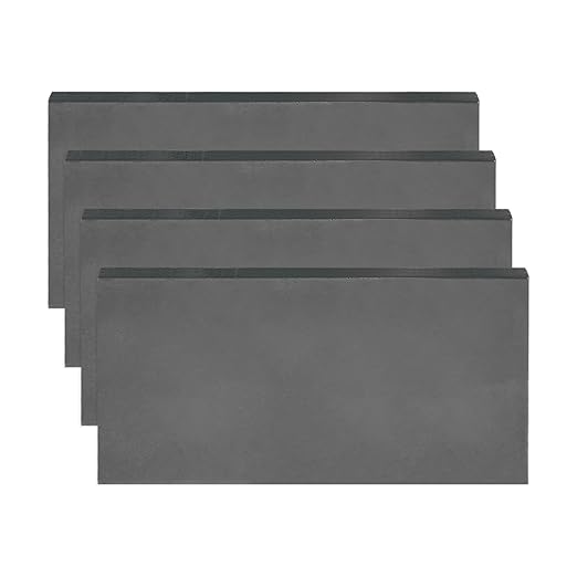 MECCANIXITY 4pcs 3/16"(5mm) x2 x4 Steel Plate, Black Hot Rolled A36 Steel Sheet Plate Base, Square Weldable Metal Discs for Industrial Construction Structural Support