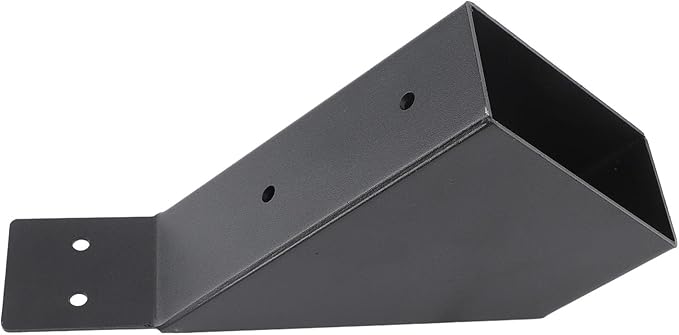 Pongnas Bracket Kit Galvanized Steel 45 Degree Angle Support Bracket with Drainage Hole for Pergolas Gazebos Cabins Yards Garages