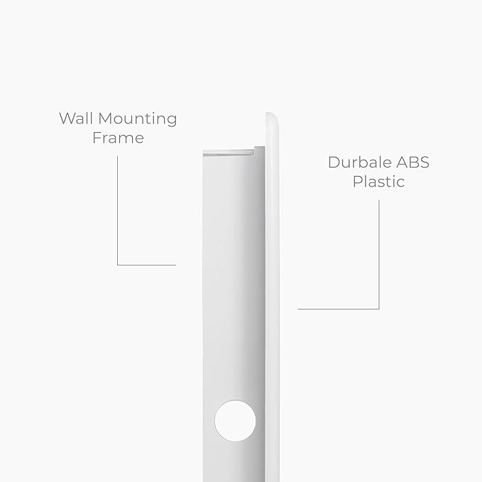 6x10 Inch White Access Panel – ABS Plastic Rectangular Wall & Ceiling Access Door for Plumbing Electrical HVAC – Easy Install Indoor Panel for Drywall, Home Improvement and Maintenance
