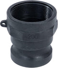 1 PC Poly Cam Lock Fittings 2 inch Standard Part A Cam Groove Hose Fitting 2 Camlock Fittings, 2" Male Aadapter x 2" Female Thread Camlock Fittings 2 inch