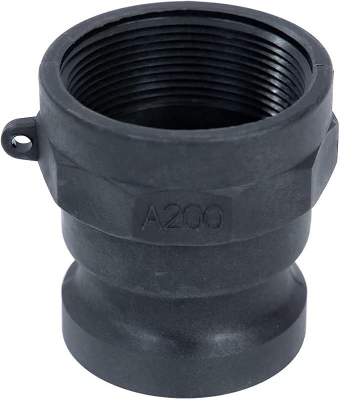 1 PC Poly Cam Lock Fittings 2 inch Standard Part A Cam Groove Hose Fitting 2 Camlock Fittings, 2" Male Aadapter x 2" Female Thread Camlock Fittings 2 inch