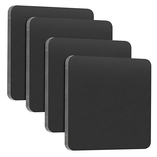 4 Pcs 6" x 6"x1/4" Steel Plate, A36 Square Hot Rolled Steel Base Plate, 1/4 Inch Thick Weldable Metal Plates for Structural Support and Industrial Use
