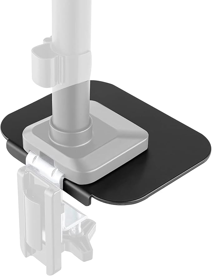Monitor Mount Reinforcement Plate for Fragile Tabletops Steel Bracket Plate Fits Most Stand C-Clamp Installation Height Adjustable Stand