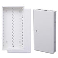 28" Media Enclosure Network Box Cable Management with Hinged Cover Lock, Made of 20# Cold-Rolled Steel Sheet, Suitable for Recessed or Surface Mounting