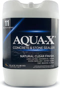 5 Gal. AQUA-X 11 Clear Penetrating Concrete Sealer & Stone | Natural Finish | Professional Grade | Indoor & Outdoor | Fast Dry and Long Lasting Protection