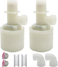 Water Float Valve, Water Level Control Water Tank Traditional Float Valve Upgrade 2 PCS (1/2", up inlet)