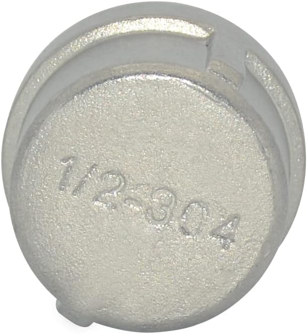 1/2" 0.5" Cap,NPT Female Threaded Cast Pipe Fitting,Stainless Steel 304