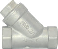 Strainer Mesh Filter Valve,800WOG Y-Spring NPT Female Check Valve,Stainless Steel SS316 CF8M (1/2")