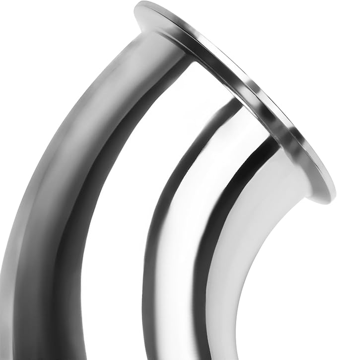 DERNORD 3" Tube OD Elbow 180 Degree Sanitary Pipe Fitting SS304 Tri Clamp 3 Inch