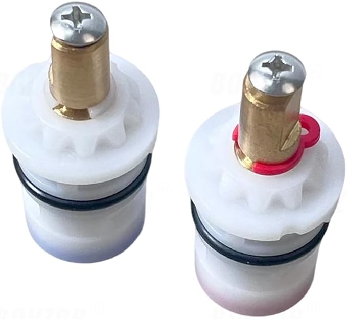 Ceramic Stem Disc Faucet Cartridge (Hot & Cold Pair), Replacement for 9608020 9608060 48/143/149 Series, Universal Bathroom Valve Cartridge
