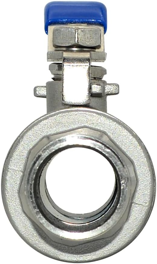 1Pcs Ball Valve, Heavy Duty Male NPT X Male NPT Thread with Long Handle Switch, Stainless Steel NPT Full Port Forged 1" Ball Valve for Water Oil and Gas, 1000 WOG (3/4'')