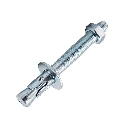 3/8" x 3-3/4" Wedge Anchor, for Cement and Concrete only, zinc-Plated Carbon Steel Screws and lag Bolts （ 30 pcs
