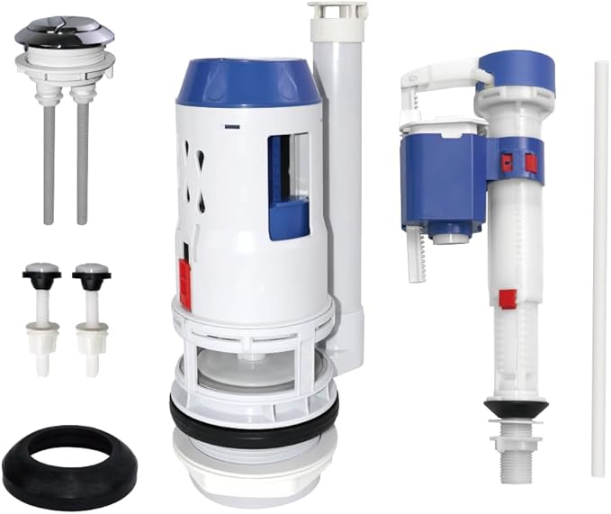 3-Inch Dual Flush Valve Replacement Kit - Easy Installation & Leak-Free Seal for Most 2-Piece Toilets