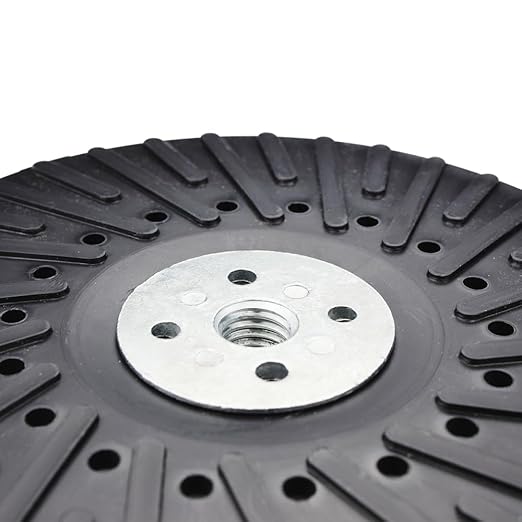 BHA Angle Grinder Ribbed Backing Pad for Resin Fiber Disc, 7" x 5/8" x 11