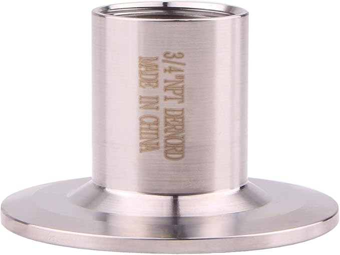 DERNORD Sanitary Female Threaded Pipe Fitting to 2 Inch TRI CLAMP OD 64mm Ferrule (Pipe Size: 3/4" NPT （2 Inch Tri clamp）)