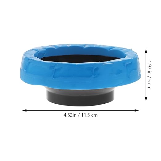 2pcs Toilet Wax Ring Replacement Kit Rubber Seal Gasket for Toilet Bowl Flange Leak Anti-Aging Seal Rings Easy Installation Flange for Home and Office