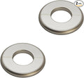 2 Pieces Wall Split Flange, Self-Adhesive Escutcheon Plate for 33mm/1.3" Dia Pipe, ABS Round Plumbing Cover Plates for Bathroom Kitchen Toilet Faucet, Gold