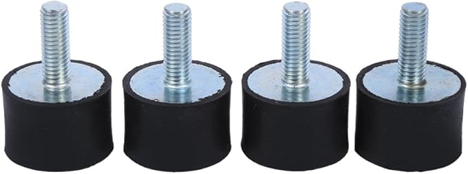 M8 M6 Vibration Isolator, Keenso Vibration Mount 2 Threaded Studs AntiVibration Isolation Rubber Mounts Boat Bobbins, pack of 4(VD3020 M823) Other Tuning