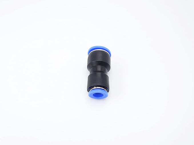 Push to Connect Fitting 1/2" Tube OD x 5/16" Tube OD Reducer, Pneumatic Air Water Straight Union Two Way Connector/Coupler (Pack of 5)