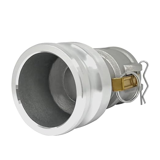 Gloxco Aluminum Type DA Cam and Groove Hose Fitting, Reducer, 2" Female Camlock x 3" Male Camlock (CAM-2030-DA-AL)