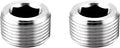 Stainless Steel Internal Hex Countersunk Male Thread Pipe Plug Connector, 1" NPT Male（Packs for 2）