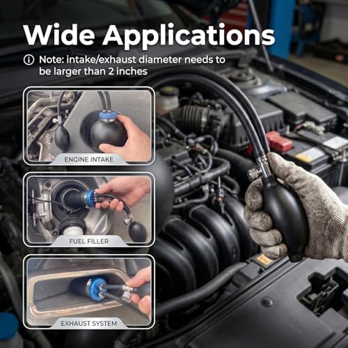 AUPREX Universal Easy Intake Adapter, Automotive Smoke Machine Bladder