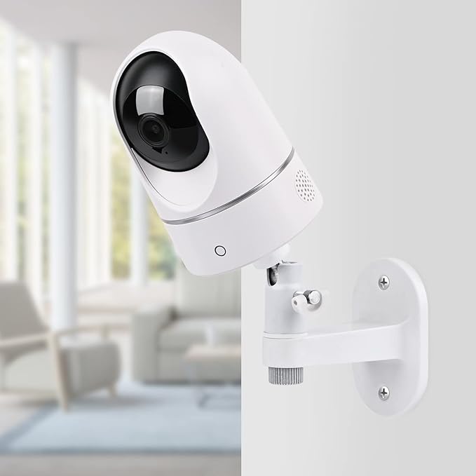 2Pack Adjustable Wall Mount for Eufy Security Indoor Cam P24 and E220, No-Drill Mounting Bracket for Eufy Security Indoor Cam Pan & Tilt - White
