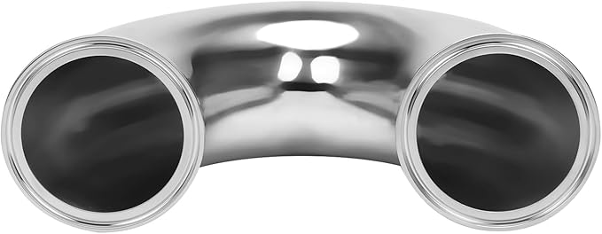 DERNORD 3" Tube OD Elbow 180 Degree Sanitary Pipe Fitting SS304 Tri Clamp 3 Inch