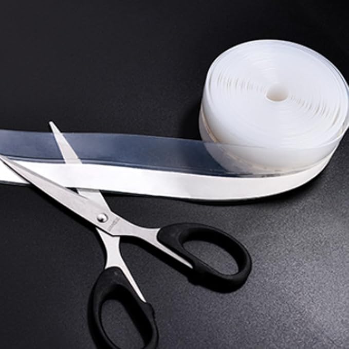 Weather Stripping Door Seal Strip, Door Weather Stripping Seal Strip Sealing Tape for Doors Windows Shower (45mm, Transparent)