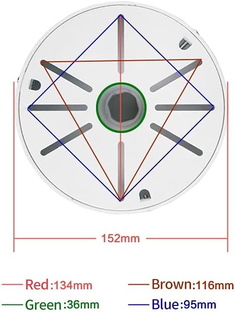 Dome Camera Universal Heavy-Duty Outdoor Security Camera Pole Mount Bracket Universal Security Camera CCTV Security Camera Mount Bracket (1 Pack)(30mm-200mm)