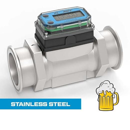 G2 Series High-Temp Turbine Flow Meter, 2 Inch Pipe Size, 2-1/2 Inch Tri-Clamp Fitting (G2S20TH9GMX)