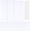 6 Pcs 5 x 3 Inch Flat Blank Plate Wall Hole Covers Ceiling Covers Plate with 48 Pcs Double Faced Adhesive Tape for Floor or Wall(5 x 3 Inch)