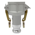 Gloxco Aluminum Type DA Cam and Groove Hose Fitting, Reducer, 1-1/2" Female Coupler x 1" Male Adapter (CAM-1510-DA-AL)