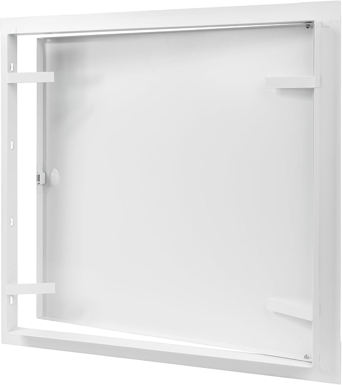 16" x 16" White Metal Access Door. Plumbing, Electricity, Heating, Alarm Wall Service Shaft Panel for Drywall