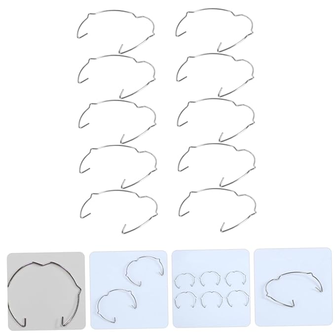 10pcs Retaining Rings for Downlight and Spotlight Drywall Repair Clips Easy Installation Lamp Fixing Fixtures Versatile Lighting Accessories for Home and Commercial Use