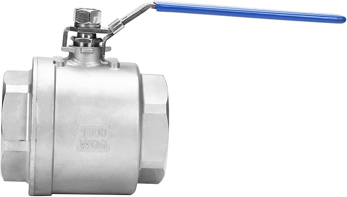 DERNORD Stainless Steel 304 Ball Valve, Full Port Heavy Duty for WOG with Locking Device (4 Inch NPT)