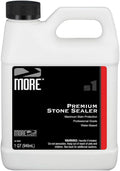 MORE Premium Stone Sealer - Water-Based Protectant - Granite, Marble, Concrete & Grout Sealer - for Indoor & Outdoor Use - Protects Against Oil, Water-Based Stains - Unscented - Quart (32 oz)